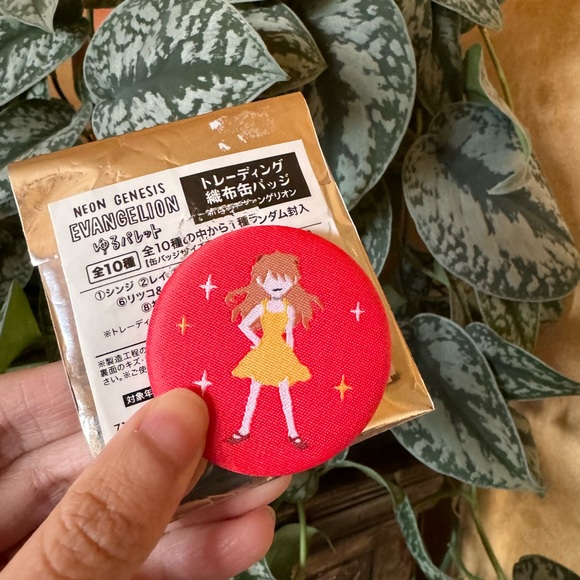 Neon Genesis Evangelion Asuka Langley embroidered button - Picture 3 of 6